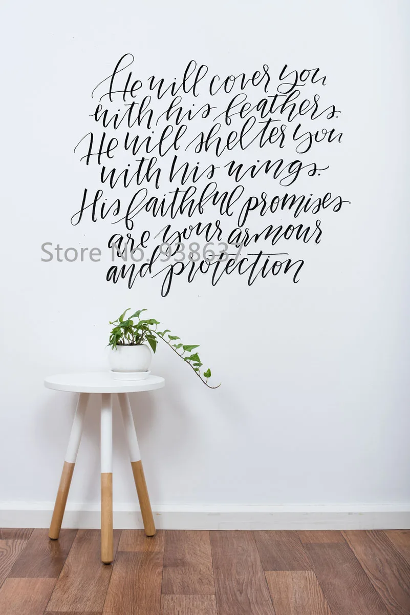 Remind Quotes Wall Decals adesivo de parede Vinyl Wall Stickers God is