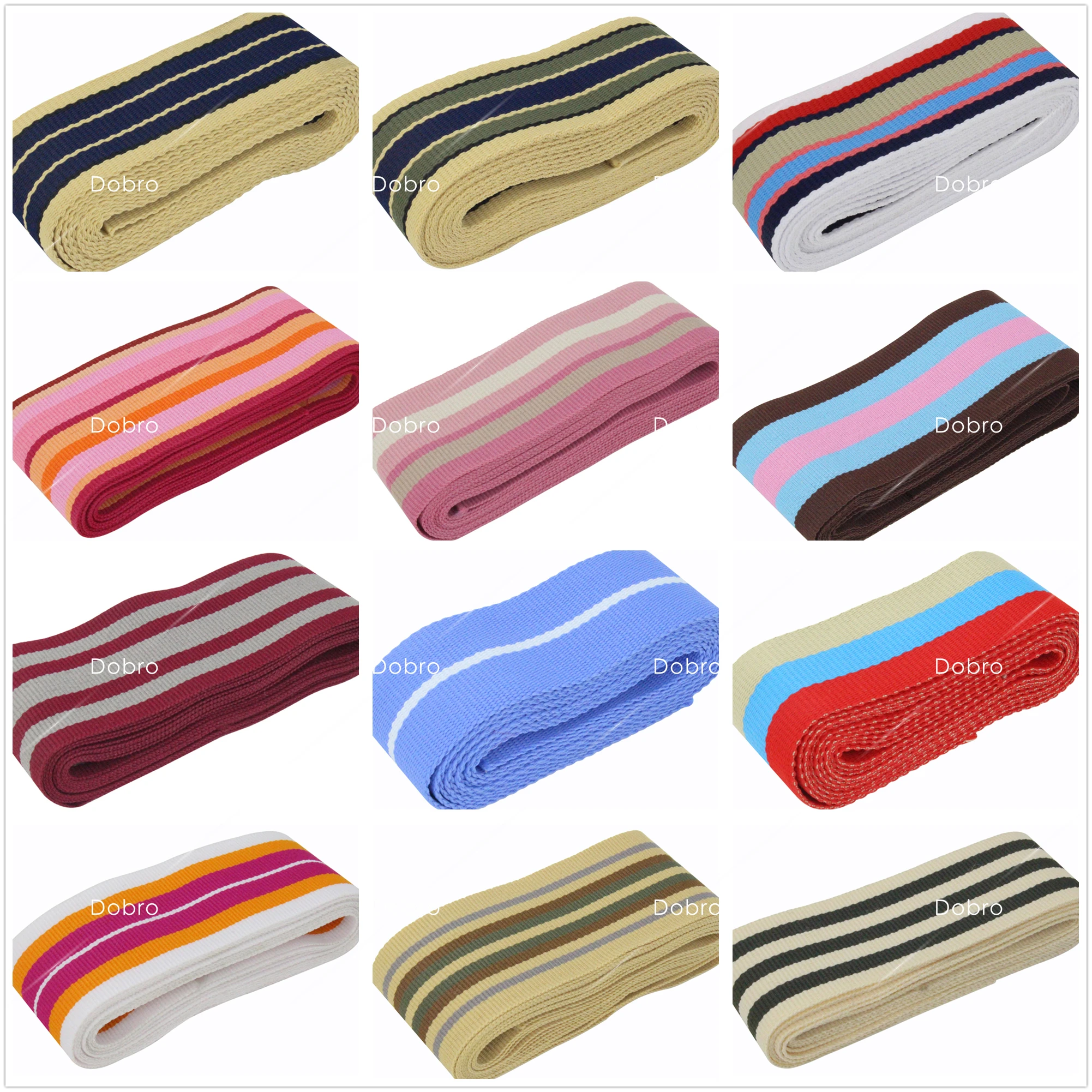 

1-1/2" 38mm Stripe Grosgrain Ribbon Free shipping SGR-38-4
