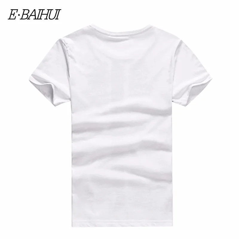 E-BAIHUI Brand Cotton men Clothing Male Slim Fit t shirt Man T-shirts Casual T-Shirts Skateboard Swag mens tops tees Y001 16