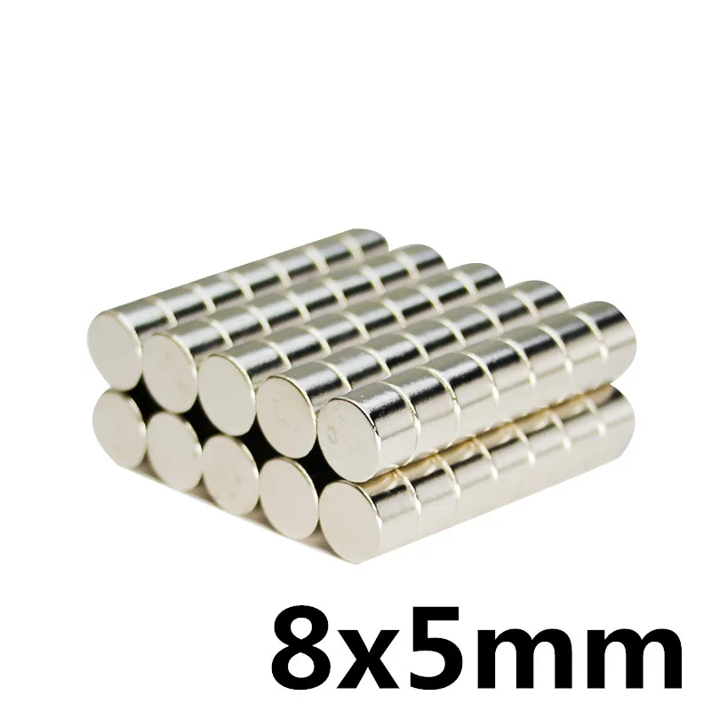 

10pcs 8x5mm Strong Round Cylinder Magnets 8x5 mm Rare Earth Neodymium N35 Permanent Magnet Powerful Magnet Round Magnet 8*5mm