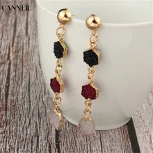 Canner Gold Stone Resin Earrings Geometric Long Drop Earrings For Women Statement Earrings Jewelry Gifts Accessories Canner Gold Stone Resin Earrings Geometric Long Drop Earrings For Women Statement Earrings Jewelry Gifts Accessories