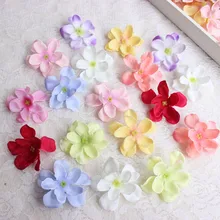 100 шт слой гортензии 2 маленький цветок шелковые цветы сделай сам обувь цветок Гирлянда украшение цветок 5 см