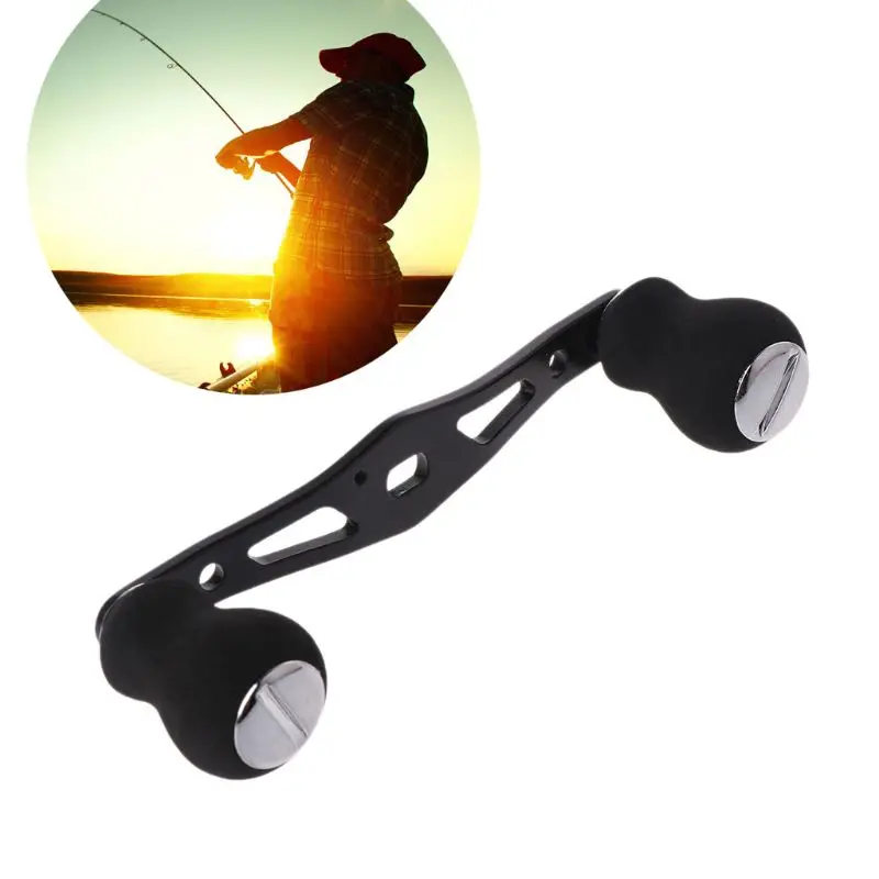 

2019 New Fishing Handle Reel Double Knob Replacement Baitcasting Accessory Aluminum Alloy