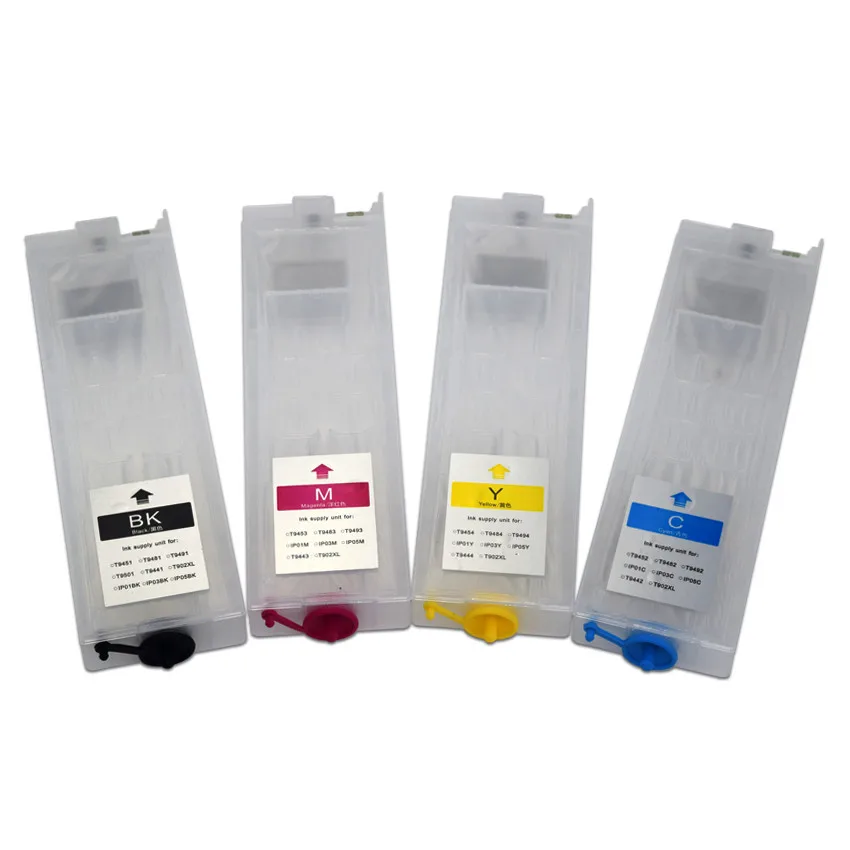 

T950 T9492 T9493 T9494 Refillable Ink Cartridge with Chip for Epson Workforce Pro WF-C5290a WF-C5790a Printer