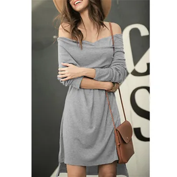 

2019 Tops Women's Fashion Summer Dress Ladies Sparkle Glitzy Glam Sequin Slash neck Sleeveless Party Club Sexy Dress