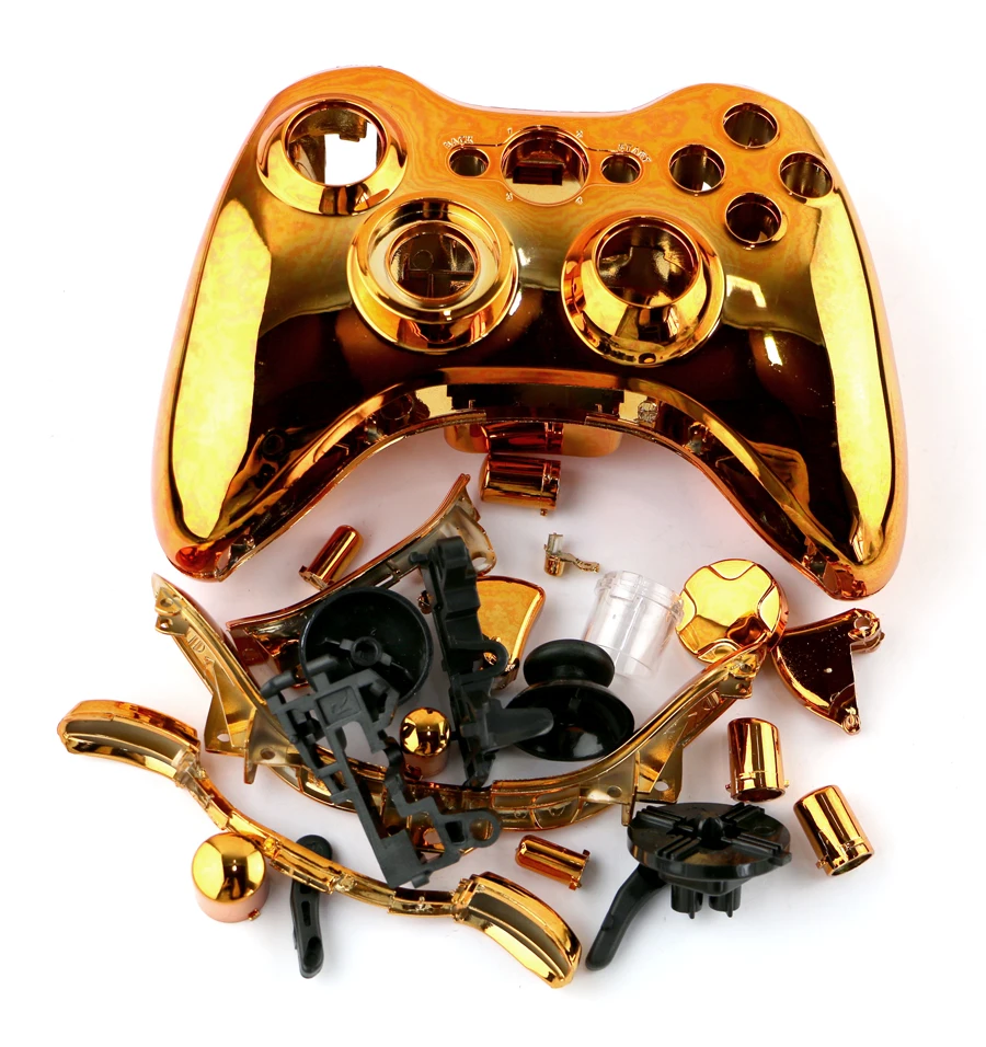 

5 комплектов, хромированный чехол для беспроводного контроллера Xbox 360