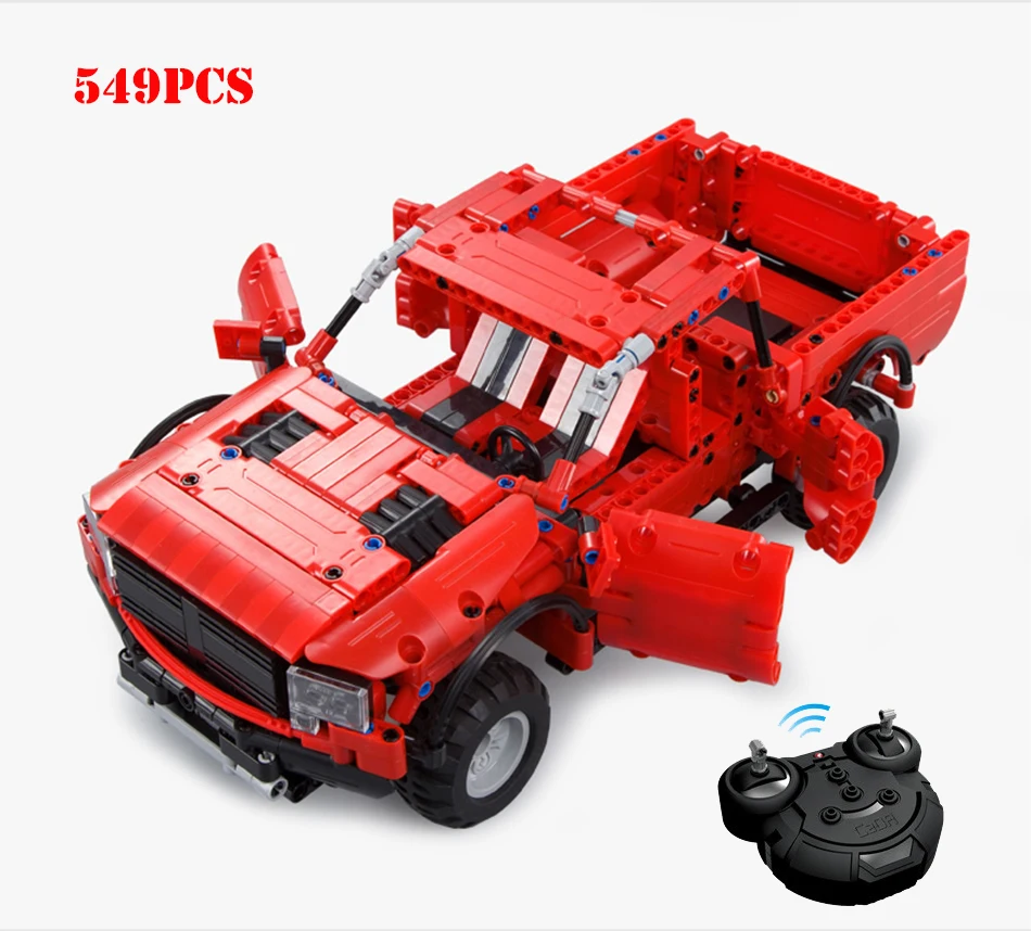 

Technic Vehicles Remote Control Car Building Blocks 2.4Ghz Electric RC Pickup Trucks Compatible Legoings Super Car Bricks Child