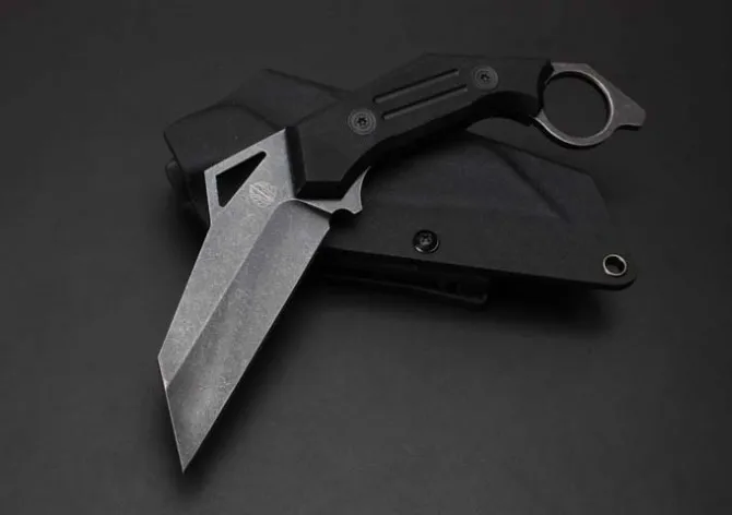 

Strider Karambit Camping Survival Knife,D2 Blade G10 Handle Hunting Knife,Tactical Fixed Knives.Outdoor Tools.