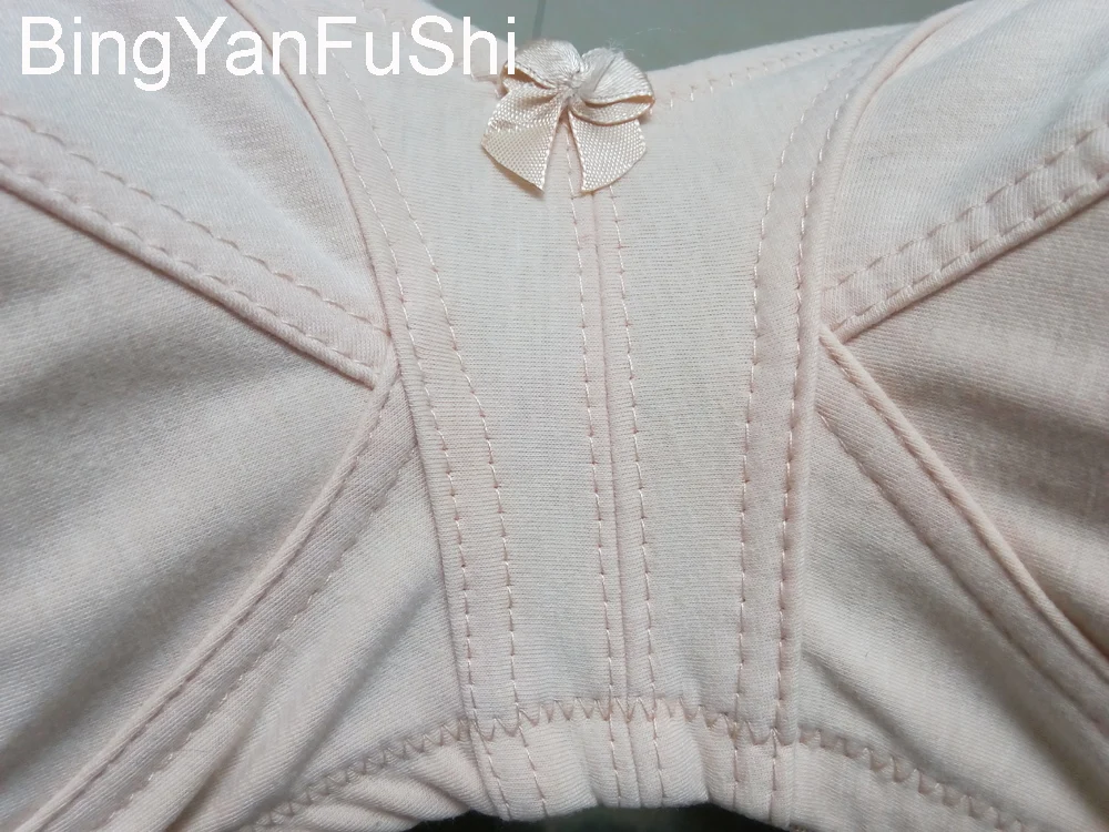 White cotton bra big bust 85 90 95 100 105 110 115 C D DD E F G cup bras for women comfortable seamless push up bra  C01 bra and underwear set