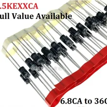 20 шт 1.5KE 1.5KE6.8CA 7.5CA 8.2CA 9.1CA 10CA 12CA 15CA 16CA 18CA 20CA 22CA 24CA 27CA 30CA 33CA 36CA ТЕЛЕВИЗОРЫ диод