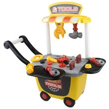 Детская модель тележки, игрушки для детей, инструменты для моделирования и ремонта, Обучающие ролевые игры, безделушка с портативной коробкой для мальчиков, Рождественский подарок