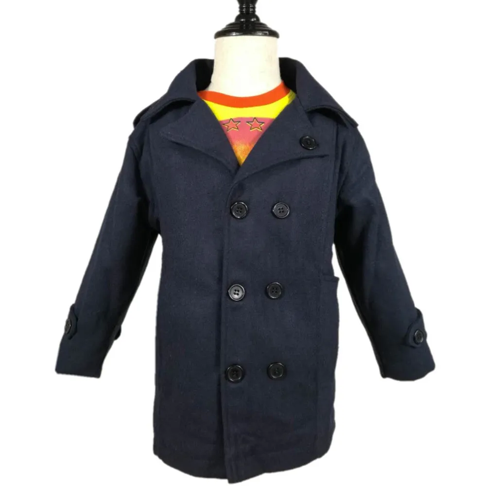 Новые модные детские пальто для мальчиков возрастом от 3 до 7 лет пальто и куртки для детей утепленная детская верхняя одежда розничная