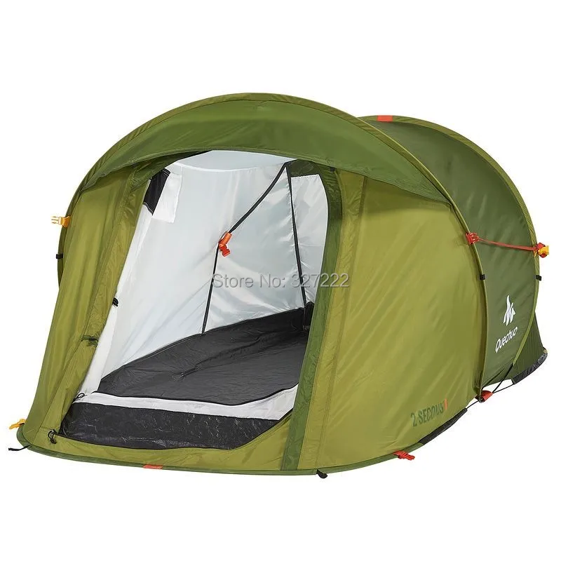 Ezel deelnemen Tussen Tent Pop Up 2 Seconds Quick I Tent for One 1 Person EASY Camping Hiking  Quechua Green - AliExpress