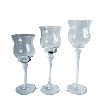 

NEW! Set of 3 Glass Votive Candle Holder 8inch/9inch/10inch Tall Asst. USD27.80/Lots
