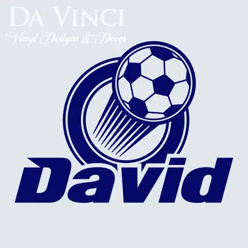 

Personalized Boy Name Soccer Ball Vinyl Sticker Wall Decal Decoration