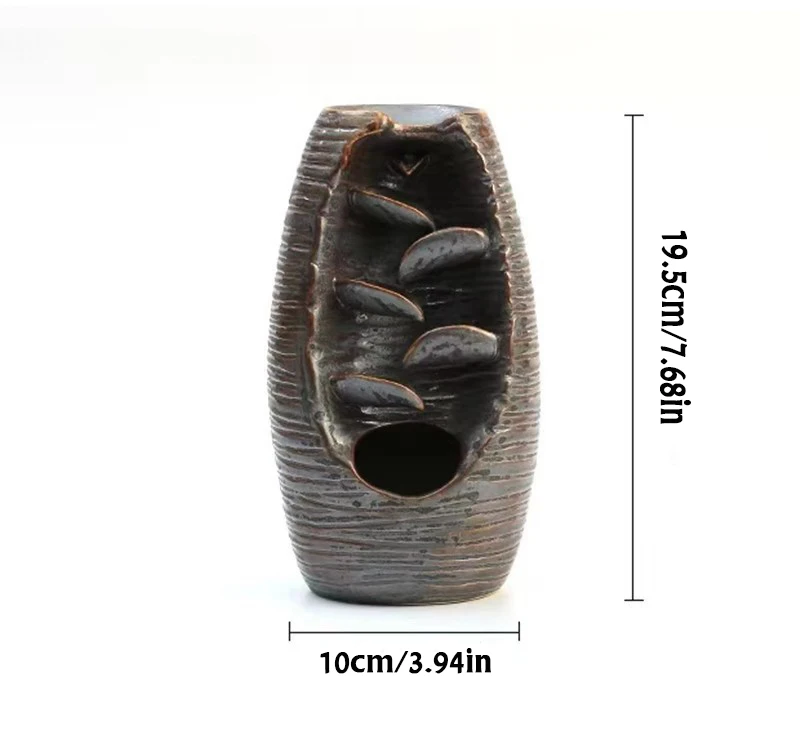 Горный речной ручной держатель для благовоний керамический обратный поток водопад дымовая Курильница держатель для курильницы подарок матери домашний декор