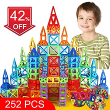BD 252pcs Magnetic Blocks Mini Magnetic Designer Construction 3D Model Magnetic Blocks Educational Toys For Children