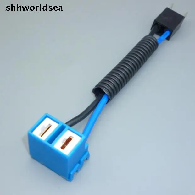 

shhworldsea 16WAG 14.5CM auto ceramic bend angel connector /socket h7 male and female