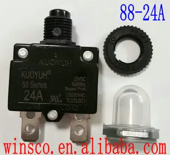 

10PCS/LOT 88-24A Waterproof cap 100% KUOYUH CIRCUIT BREAKER 88 SERIES 24A
