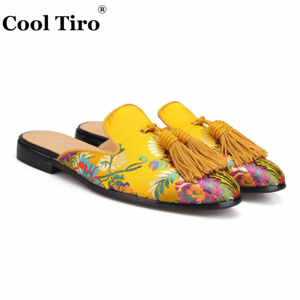 Jacquard Mules Slippers tassel (2)