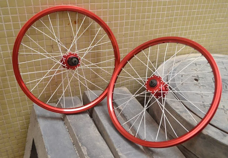 Best 20 inch MTB Mountain Bike Wheelset Wheel Rim 32 Hole Quick Release Hub Disc Brake Bicycle Wheel Set 0