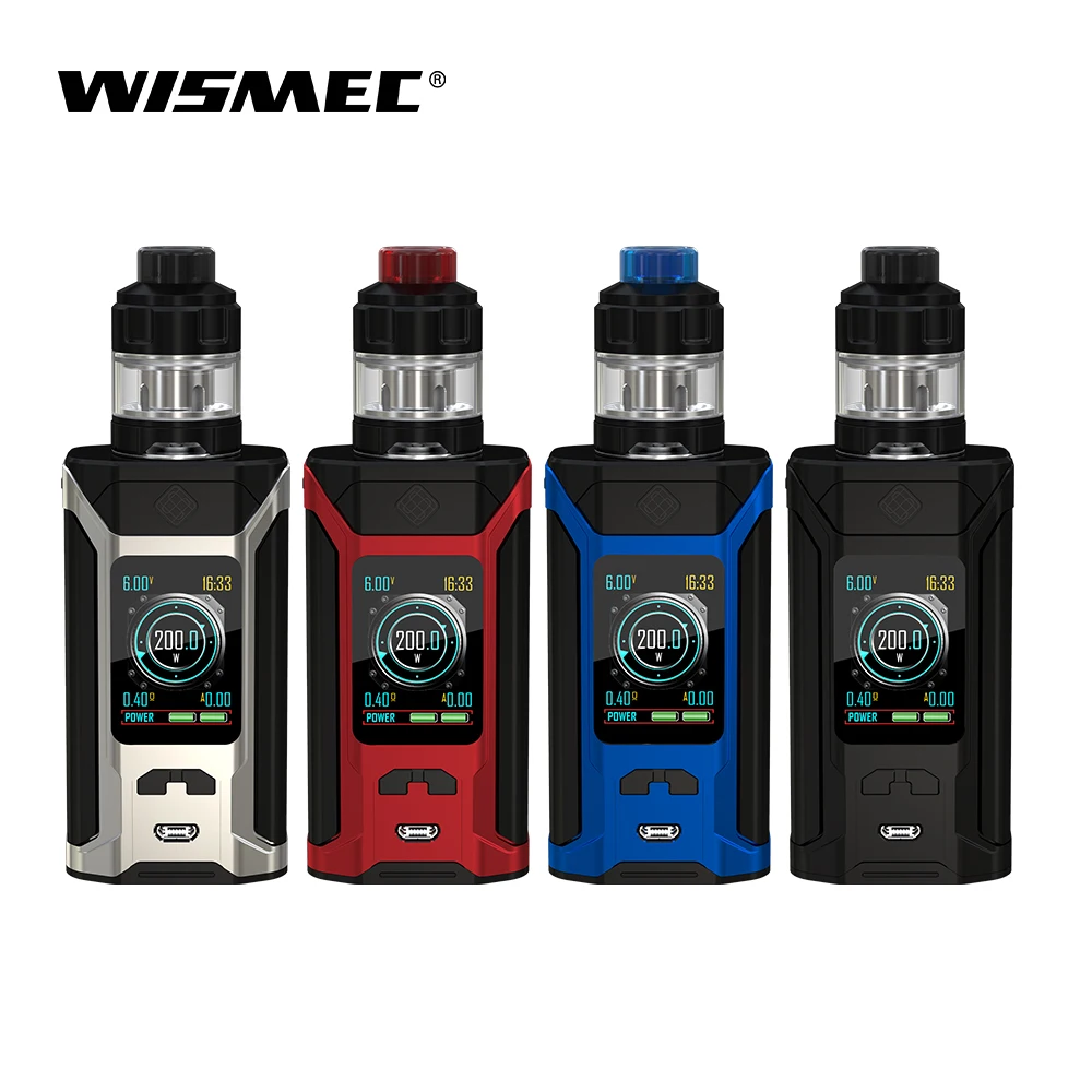 USA Warehouse Original Wismec SINUOUS RAVAGE230 with GNOME Evo Kit 2ml/4ml RAVAGE 230W Electronic cigarette vape kit