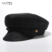 New Fashion Military Caps Sun Hat Woman Men Summer Baseball Cap Newsboy Hat British Style Beret Sun Hat Flat Hat