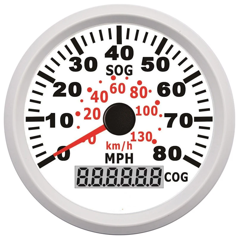

85mm Digital Car GPS Speedometer Speed Gauge Meter Head Up Display For all vehicle Red back light 12V 24V IP67 waterproof