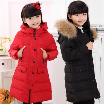 

Fashion Girl jackets coat for winter baby girl Down&Parkas long warm Children winter clothing Outerwear&Coats duck down jacket