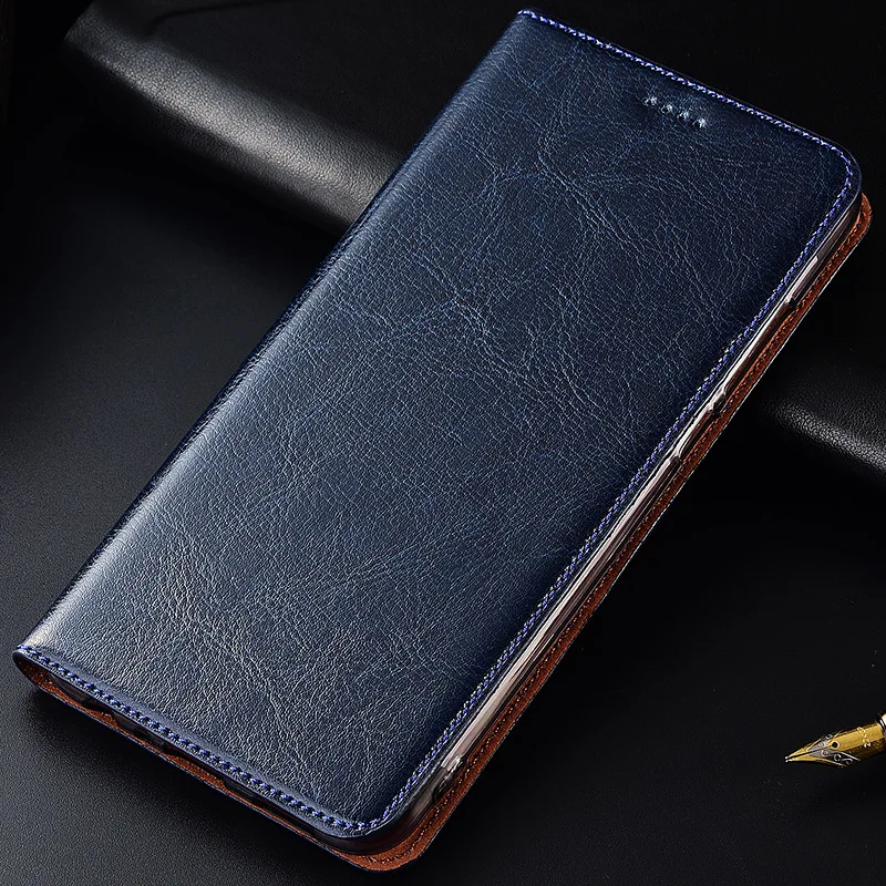 Чехол из натуральной бычьей кожи для Asus Zenfone 2 ZE551ML Laser ZE550KL ZE601KL магнитный чехол с