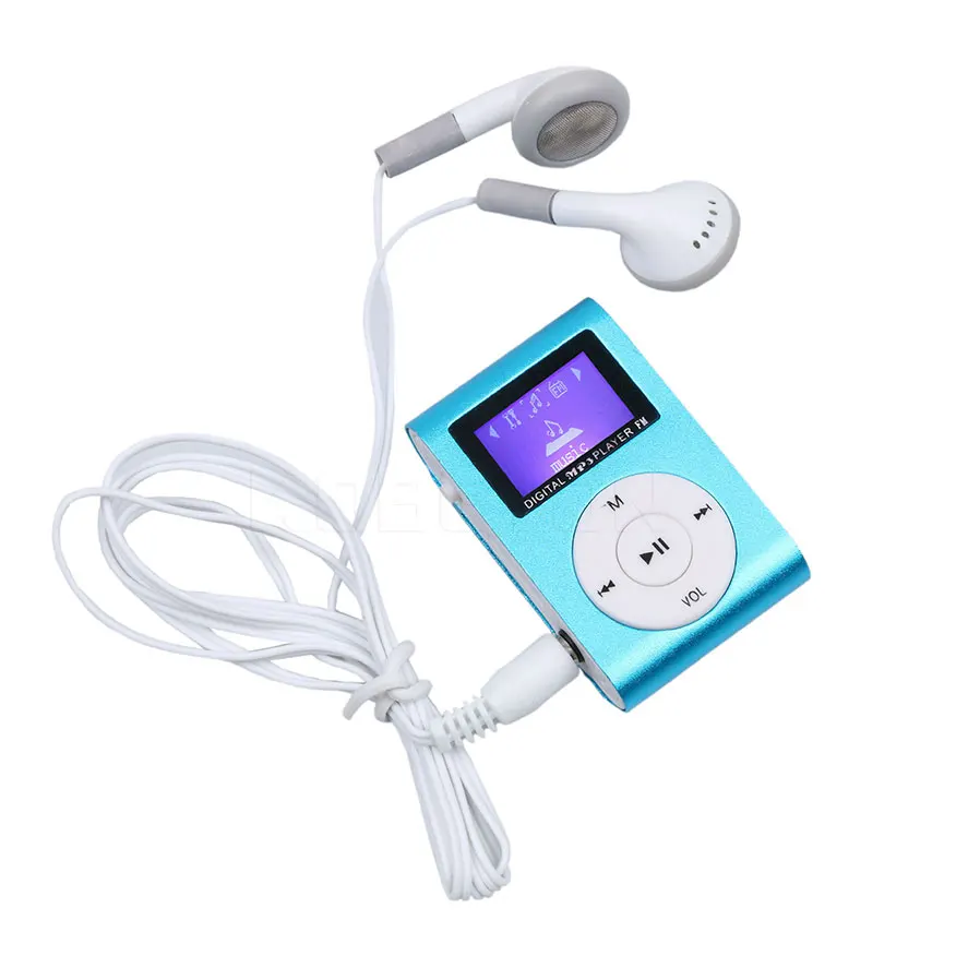 MP3 Music Player With Digital LCD Screen Mini Clip Support 32GB Micro SD TF