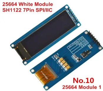 

1pcs 2.08 inch 24PIN SPI Blue/White OLED Screen SH1122 Driver IC 256*64 Parallel/IIC Interface Welding Solder type
