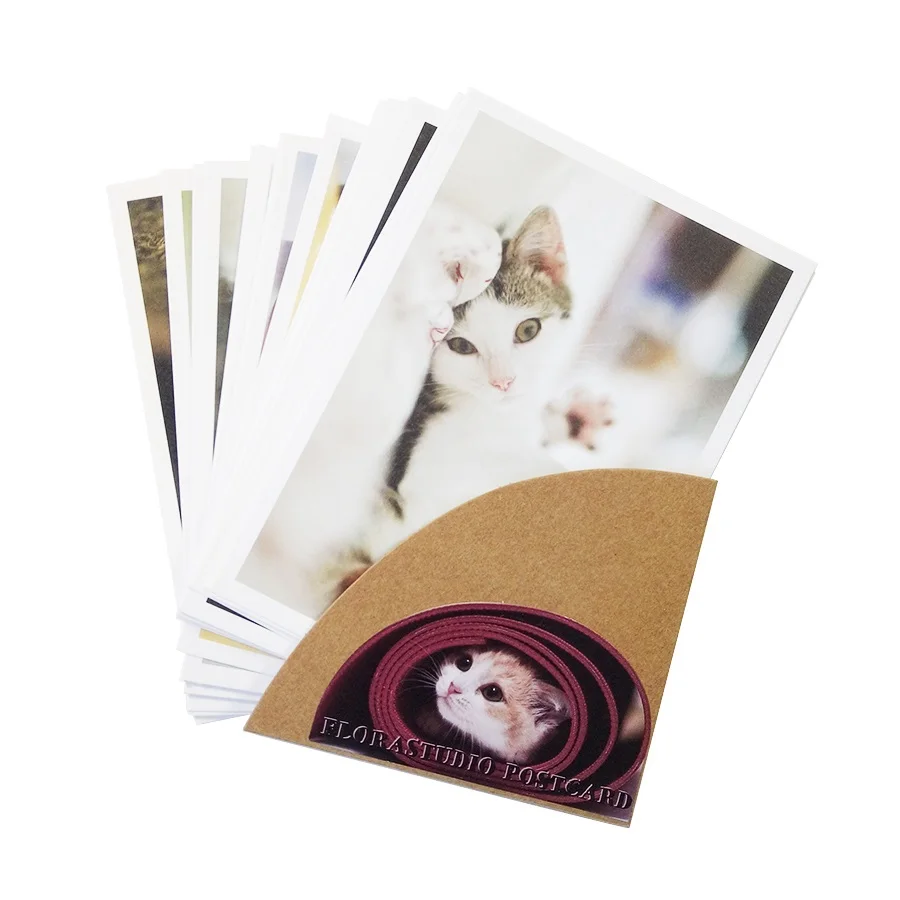 

28PCS/lot New cute cartoon cat series of postcards group greeting card gift cards Zakka office school retail