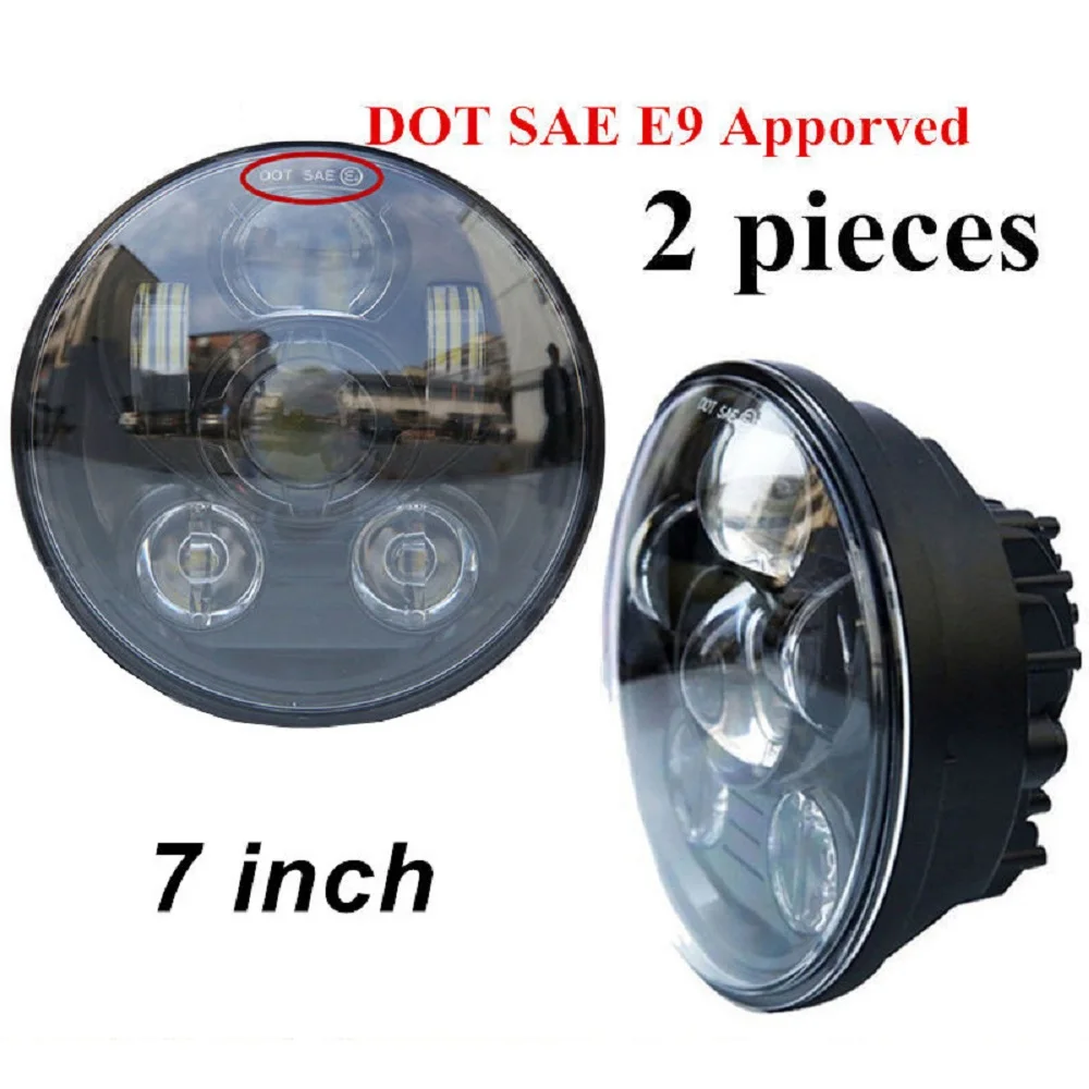 7 inch LED Headlight for 07-15 Jeep Wrangler JK Headlights LAND ROVER DEFENDER