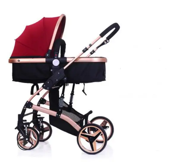 

High landscape stroller can sit reclining stroller bb baby stroller folding two-way shock child stroller for age 0-3 years old
