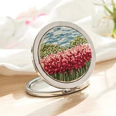

Ribbon Embroidery DIY Flowers Bags Purse Wallet Handbag Needlework Cross Stitch Kit for Beginner Sewing Craft Friend ZHENAI