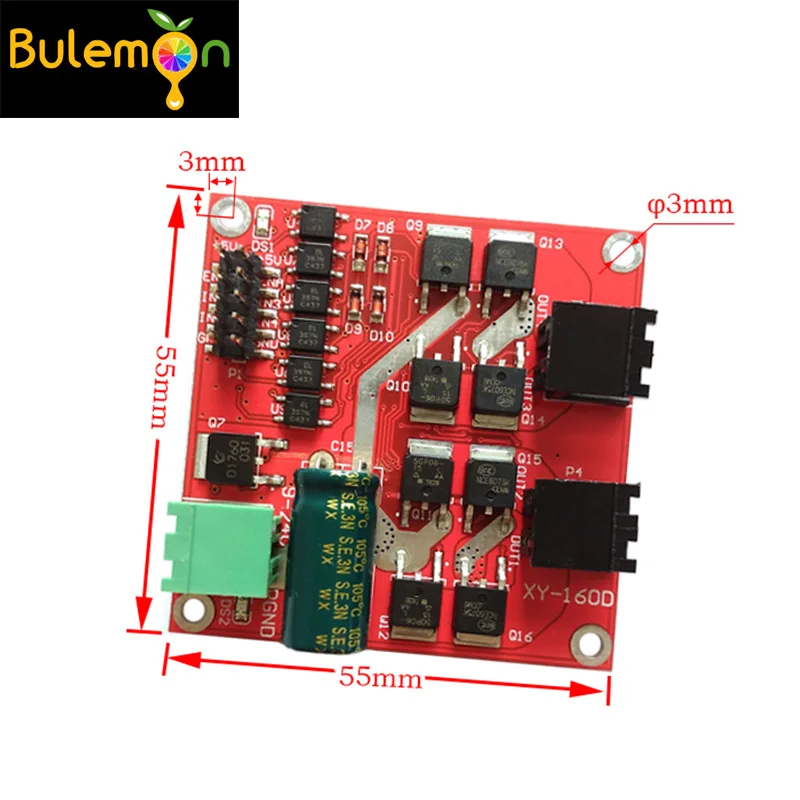 

10pcs/lot 7A / 160W Dual DC Motor Drive Module Positive and Negative PWM Speed High-Power Industrial GradeL298 logic