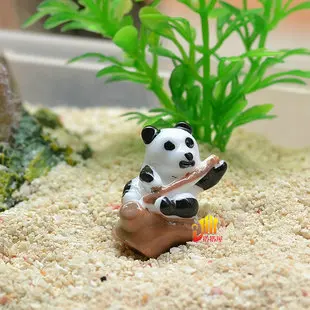

20pcs/lot mini solid panda with stump 20mm resin kawaii crafts DIY wedding decorations dollhouse christmas
