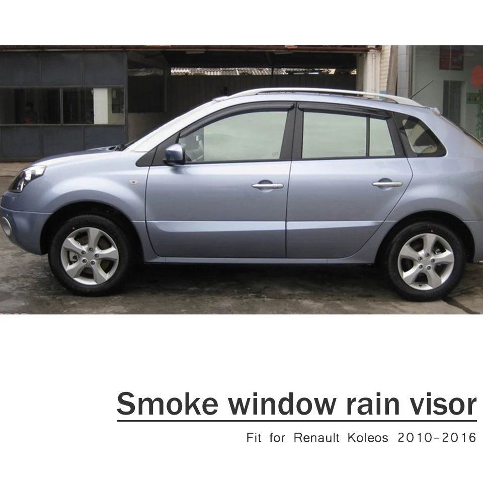 Mcrea 4 шт., АБС-пластик, автомобильный дым окно Защита от солнца дождь козырек-отражатель гвардии для Renault Koleos 2010 2011 2012 2013 аксессуары