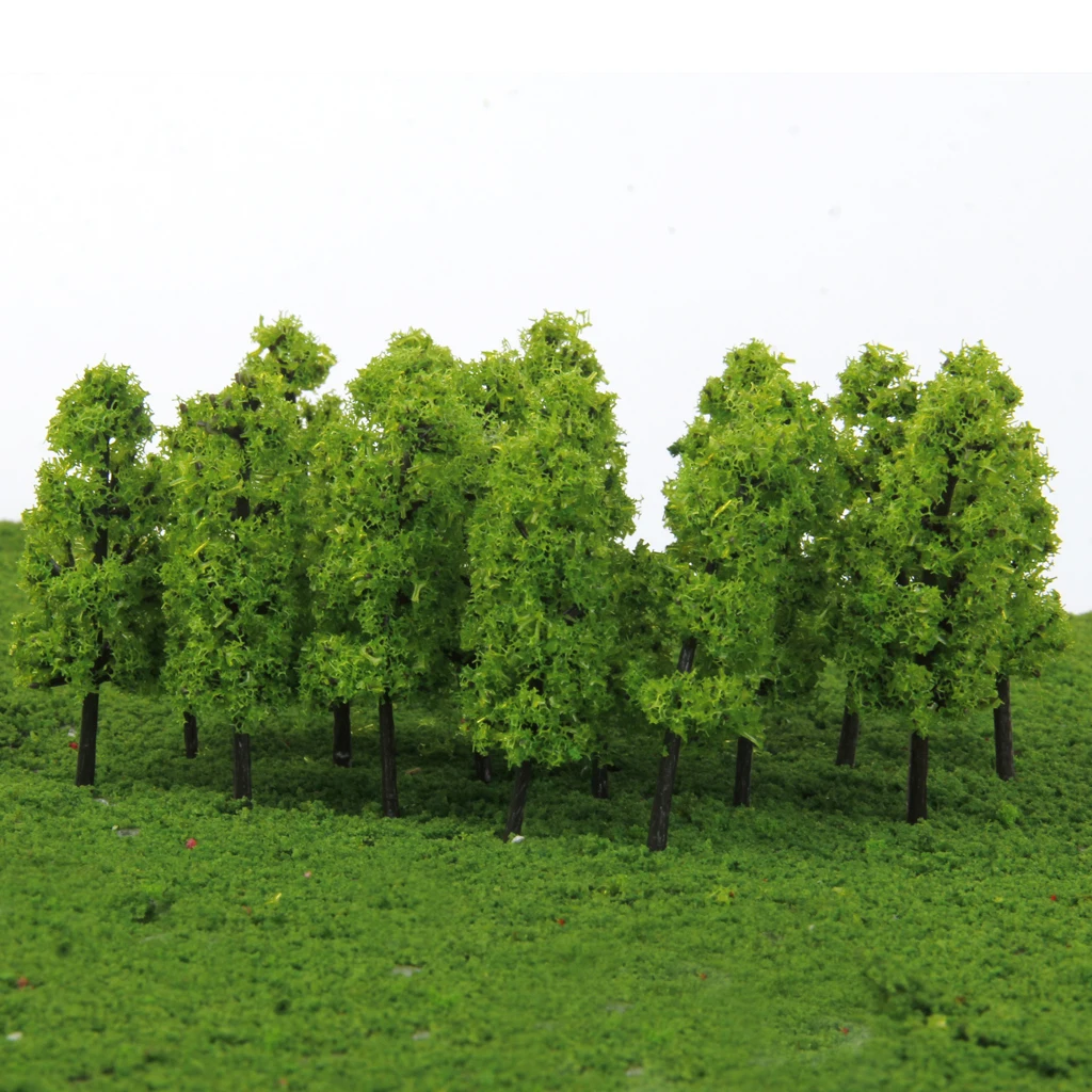 1/200 Train Model Trees & 1/150 Plastic Train Layout Scenery Model Trees Train Set Accessories Mini Scenery Landscape Trees