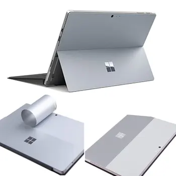 

for Microsoft New Surface Pro 2017 Version Laptop Back Cover Anti-scratch Gray Removable Bubble Free Slim Decal Laptop Sticker
