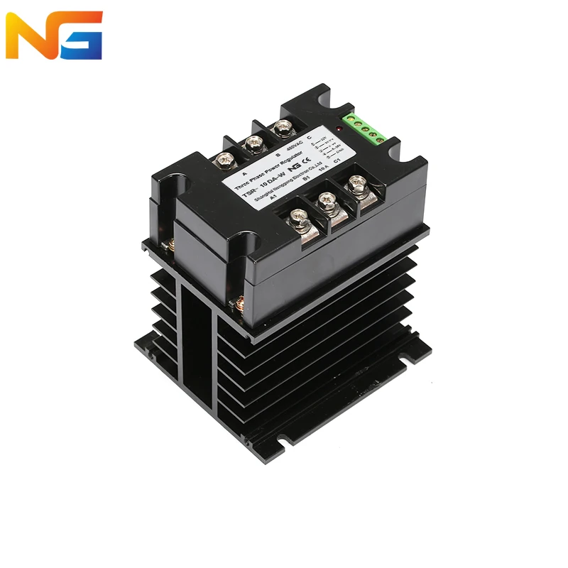 

NG TSR-10DA-W voltage regulator module 4-20mA three phase multiple control signal SCR with radiator