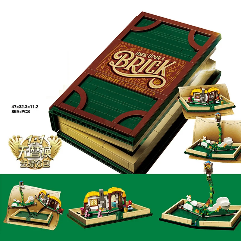 

859pcs Children's building blocks toy Compatible Legoing city Stereo call storybook DIY figures Bricks birthday gifts