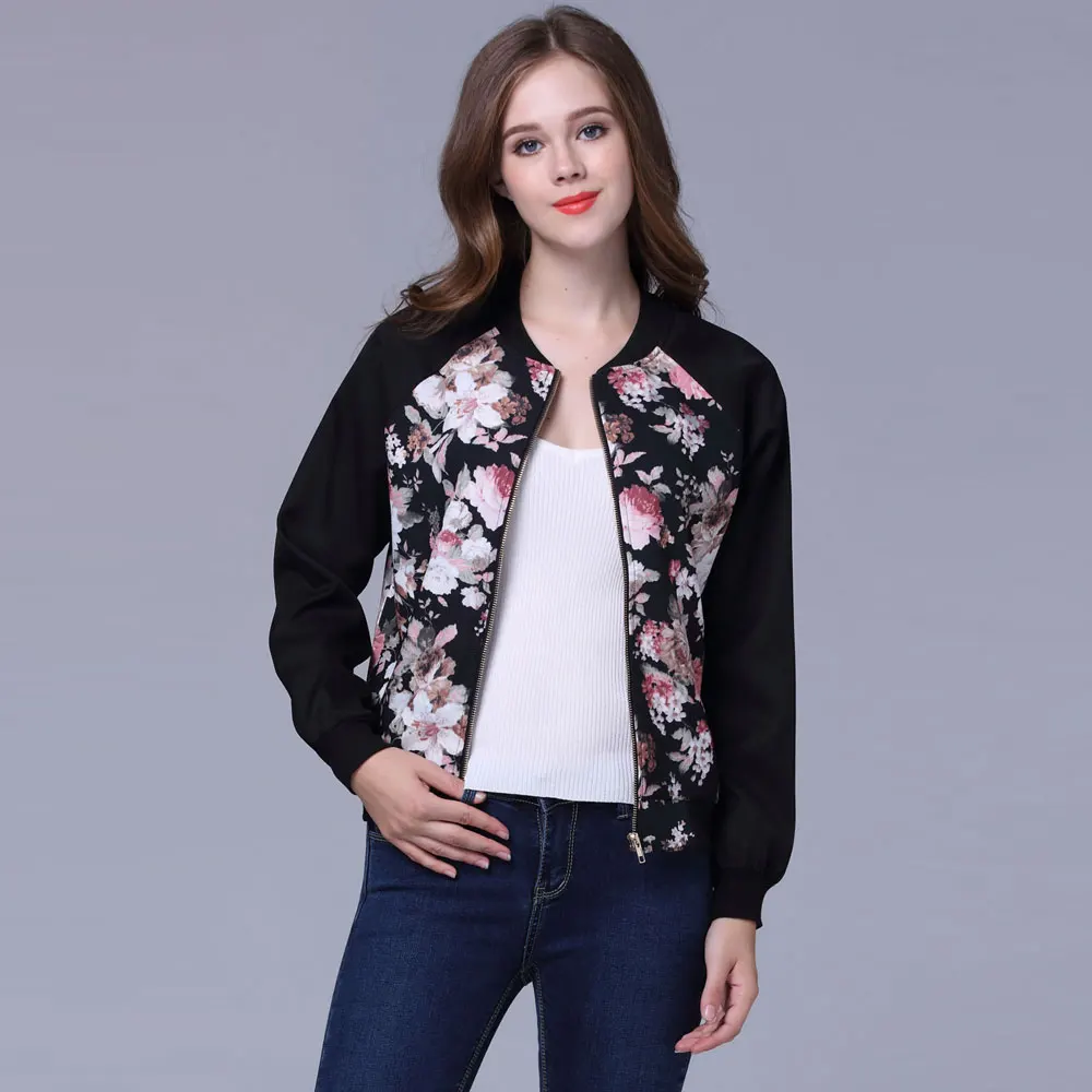 40 Koleksi Model Jaket Wanita Motif Bunga HD