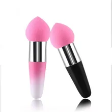 Персиковый круглый конический макияж смешивание губок основа для Макияжа Косметический пышный порошок гладкий цвет красоты случайный