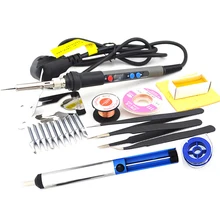 MYPOVOS, высокое качество, 90 Вт, профессиональный светодиодный Электрический паяльник, регулируемая цифровая паяльная станция с постоянной температурой