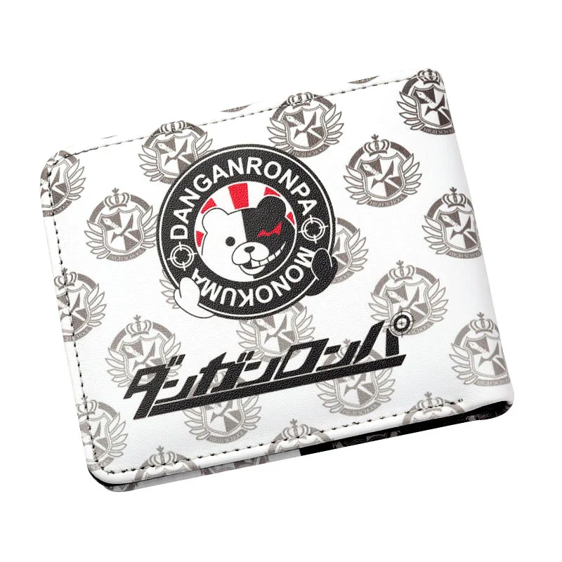 Мультяшный аниме Danganronpa медведь Монокума кошелек для молодых людей двойной