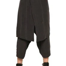 Лидер продаж г., комплект из двух предметов для мужчин, юбка-брюки, 7 кюлоты, большие размеры, Брюки, юбки, сценический подиум, костюмы певицы, 27-44