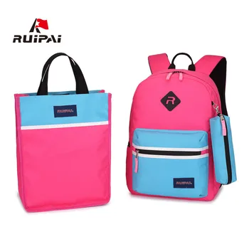 

RUIPAI backpack school bag for teenagers 3PCS Polyester Kids Backpack waterproof bag Student rucksack School Backpack For Kids