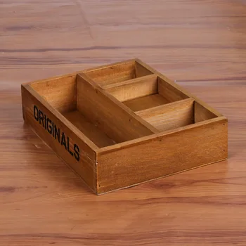 

Vintage Retro Wooden Box Flowers Pots Makeup Box Sundries Jewelry Cosmetic Organizador Wooden Storage Boxes